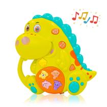 Teclado Piano Musical Bebe Brinquedo Infantil Divertido Som Dinossauro