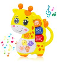 Teclado Piano Musical Bebe Brinquedo Infantil Divertido Som Girafa