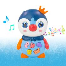 Teclado Piano Musical Bebe Brinquedo Infantil Divertido Som Pinguim