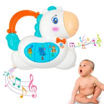 Teclado Piano Musical Bebê Brinquedo Infantil Divertido Som Ponei Cavalinho