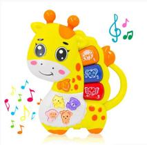 Teclado Piano Musical Bebê Brinquedo Infantil Som Girafa - Teruma