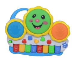 Teclado Piano Musical Bebê Tambor - Toys