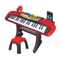 Teclado Piano Musical Grava E Reproduz C/ Banquinho - Zoop