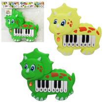 Teclado / piano musical infantil dinossauro a pilha