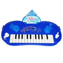 Teclado Piano Musical Infantil Meu Ritmo Com Luz/Som A Pilha Azul Escuro - Wellkids