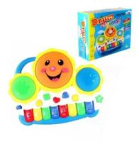 Teclado Piano Tambor Drum Infantil Bebê - toys