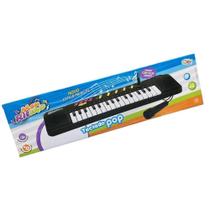 Teclado Pop Meu Ritmo Musical Com Microfone 48cm - Wellmix