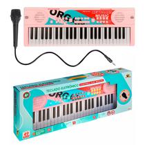 Teclado Pro Elétrico 49 Teclas Com Microfone Usb Ritmos Tons Gravação E Alto Falantes Duplos Teclado Pro Elétrico 49 Teclas Com Microfone Usb Ritmos Tons Gravação E Alto Falantes Duplos