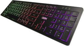 Teclado rainbow flat tc303 preto usb 48.7233 oex Teclado rainbow flat tc303 preto usb 48.7233 oex