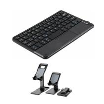 Teclado Recarregável + Suporte P/ Tablet Galaxy S9 Fe 10.9