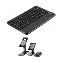 Teclado Recarregável + Suporte P/ Tablet Galaxy S9 Fe 10.9