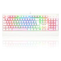 Teclado Redragon Gamer Mecanico Kala Rgb Rosa Com Branco Switch Azul K557Pw-Rgb