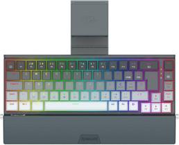 Teclado Redragon K641g Gw Rgb Shaco 65% Suporte Para Celular