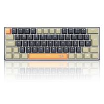 Teclado Redragon Lakshmi ABNT2 Laranja Preto Switch Brown