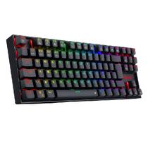 Teclado Redragon Magnetico Gamer Kumara Pro Rgb Switch Marrom K552Rgb-Pro V2
