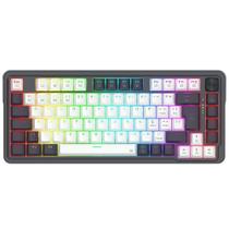 Teclado Redragon Ucal Pro Sem Fio Abnt2 Preto E Branco Brown