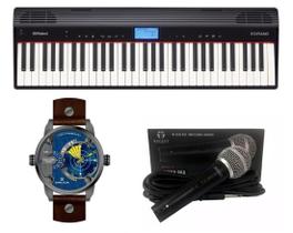 Teclado Roland Go Piano Microfone e Relógio Dk11114-2 Kit