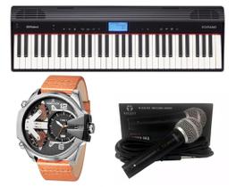 Teclado Roland Go Piano Microfone e Relógio Dk11232-2 Kit
