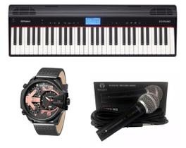 Teclado Roland Go Piano Microfone e Relógio Dk11232-3 Kit