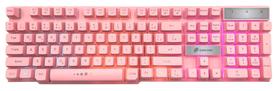 TECLADO ROSA FORCE-X RAINBOW USB ANTI-GHOSTING TC201pink