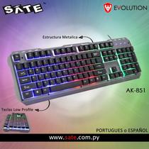 Teclado Sate AK-851 Metal RGB Portugues