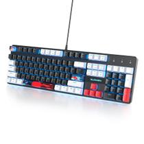 Teclado SbocKeeb RGB com fio, 104 teclas, switch linear vermelho Teclado SbocKeeb RGB com fio, 104 teclas, switch linear vermelho