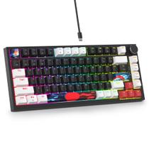 Teclado SbocKeeb V400 75% Com Fio RGB Hot-Swap Teclado SbocKeeb V400 75% Com Fio RGB Hot-Swap