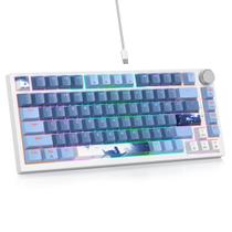 Teclado SbocKeeb V400 75% Com Fio RGB Hot-Swap Teclado SbocKeeb V400 75% Com Fio RGB Hot-Swap