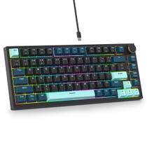 Teclado SbocKeeb V400 75% com Fio RGB Hot-Swap Teclado SbocKeeb V400 75% com Fio RGB Hot-Swap