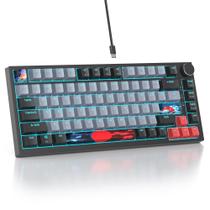 Teclado SbocKeeb V400 75% com Fio RGB Hot-Swap Teclado SbocKeeb V400 75% com Fio RGB Hot-Swap