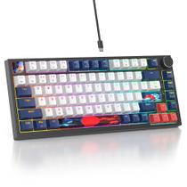Teclado SbocKeeb V400 75% com Fio RGB Hot-Swap Teclado SbocKeeb V400 75% com Fio RGB Hot-Swap