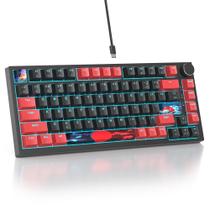 Teclado SbocKeeb V400 75% com Fio RGB Hot-Swap Teclado SbocKeeb V400 75% com Fio RGB Hot-Swap