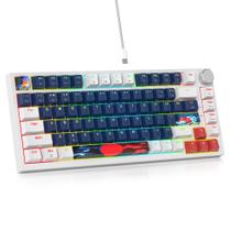 Teclado SbocKeeb V400 75% com Fio RGB Hot-Swap Teclado SbocKeeb V400 75% com Fio RGB Hot-Swap