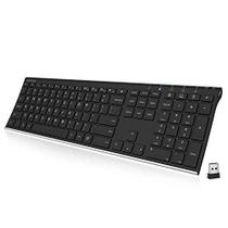 Teclado sem fio Arteck Stainless Steel Ultra Slim em tamanho real