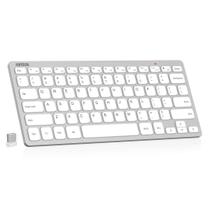 Teclado sem fio Arteck Ultra Slim Compact Silver