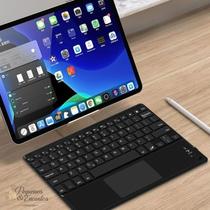 Teclado Sem Fio Bluetooth Com Touchpad Tipo C, 40 h de Uso, Silencioso, Ergonômico, Compatível com Windows, MacOS, Android, iOS, Alcance 10m Leve
