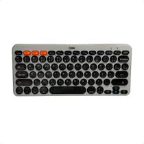 Teclado Sem Fio Bluetooth Oex Tc510 Retrô Plus Cinza