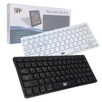 Teclado Sem Fio Bluetooth Ultra Fino Portátil para Tablet Celular Notebook Teclado Sem Fio Bluetooth Ultra Fino Portátil para Tablet Celular Notebook