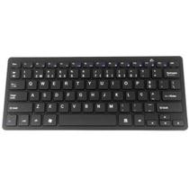 Teclado Sem Fio Bluetooth Universal Pc Tablet Celular Not MINI wireless PRETO - MKB