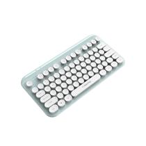 Teclado sem fio bonito compacto 2.4g usb teclado sem fio chave redonda clique silencioso tamanho pequeno para computador portátil pc desktop windows