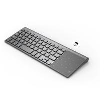 Teclado sem fio com número touchpad mouse teclado numérico fino para android windows Teclado sem fio com número touchpad mouse teclado numérico fino para android windows