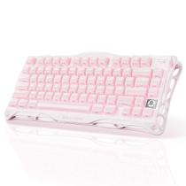 Teclado sem fio GravaStar Mercury K1 75% alumínio rosa