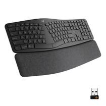 Teclado sem fio Logitech ERGO K860 com Layout Dividido, Bluetooth e USB