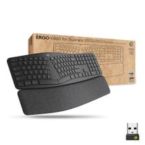 Teclado Sem Fio Logitech Ergo K860 Split - Grafite