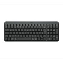 Teclado Sem Fio Logitech K250 Compacto, Teclado Numérico, Bluetooth, Resistente a Derramamentos, ABNT2, Grafite