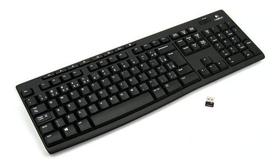 Teclado Sem Fio Logitech K270 Qwerty Wireless Pt Br Preto