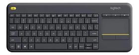 Teclado sem fio Logitech K400 Plus TV com Controle Easy Media e Touchpad Integrado, Conexão USB Unifying e Layout ABNT2 Teclado sem fio Logitech K400 Plus TV com Controle Easy Media e Touchpad Integrado, Conexão USB Unifying e Layout ABNT2