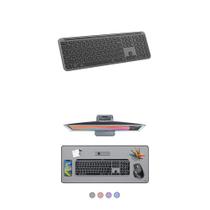 Teclado sem fio Logitech K950 Bluetooth Multi-OS Cinza