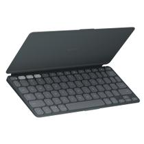 Teclado Sem Fio Logitech Keys-To-Go 2, Bluetooth, para Tablets, iPad, macOs, Windows, Capa Integrada, Grafite - 920-012867