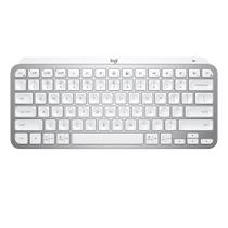 Teclado Sem Fio Logitech MX Keys Mini, Iluminação Smart, Bluetooth, USB, Easy-Switch, Recarregável, Cinza Claro - 920-010506